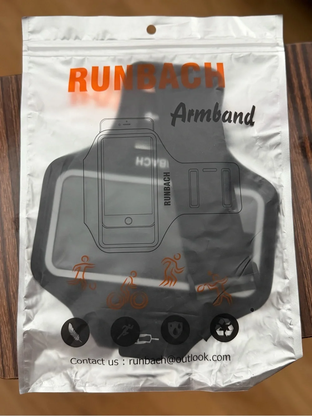 Runback iPhone 8 Plus Armband, 7 Plus 5 5s Plus (Black), Brand New